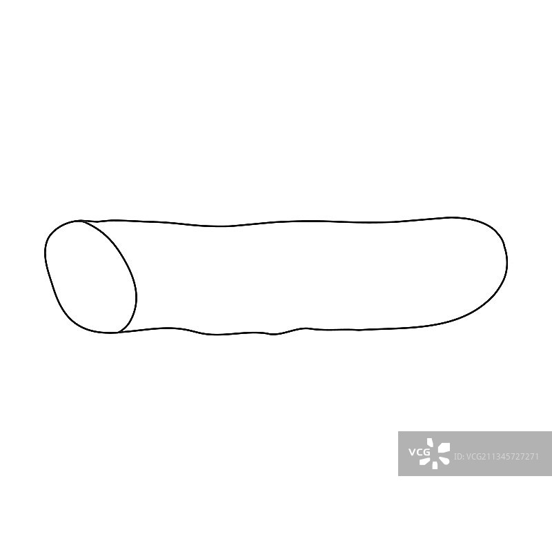 香肠轮廓图标图片素材