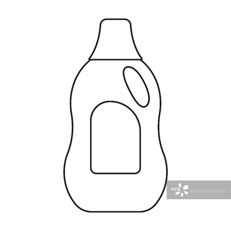 洗衣液轮廓图标图片素材
