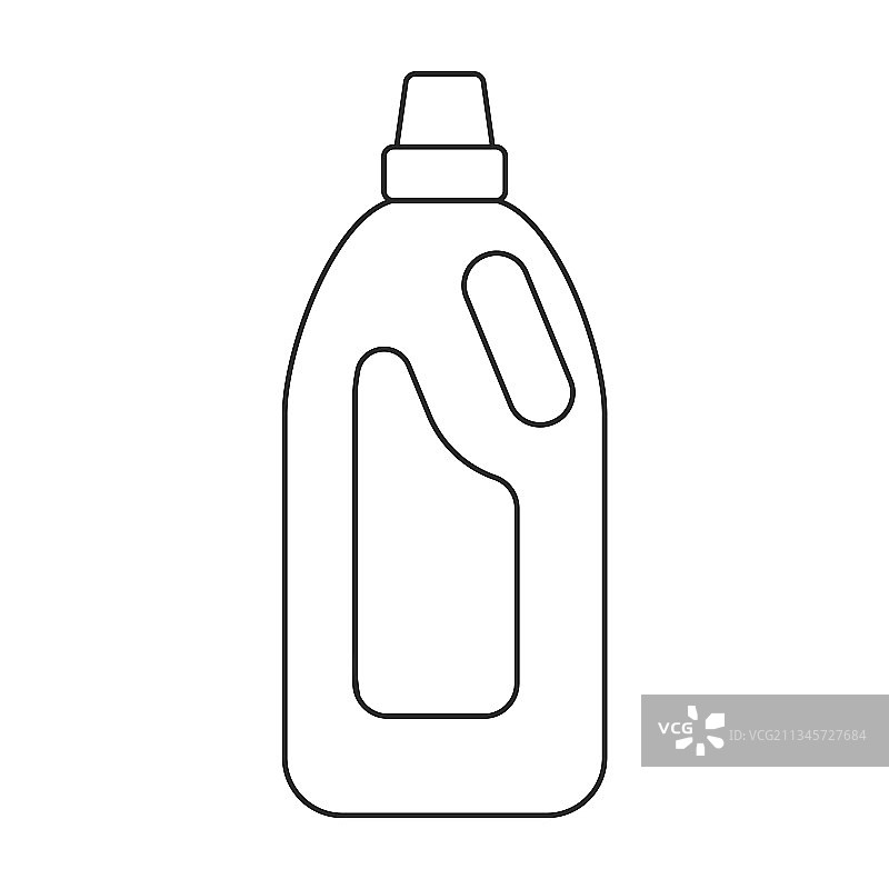 洗衣液轮廓图标图片素材