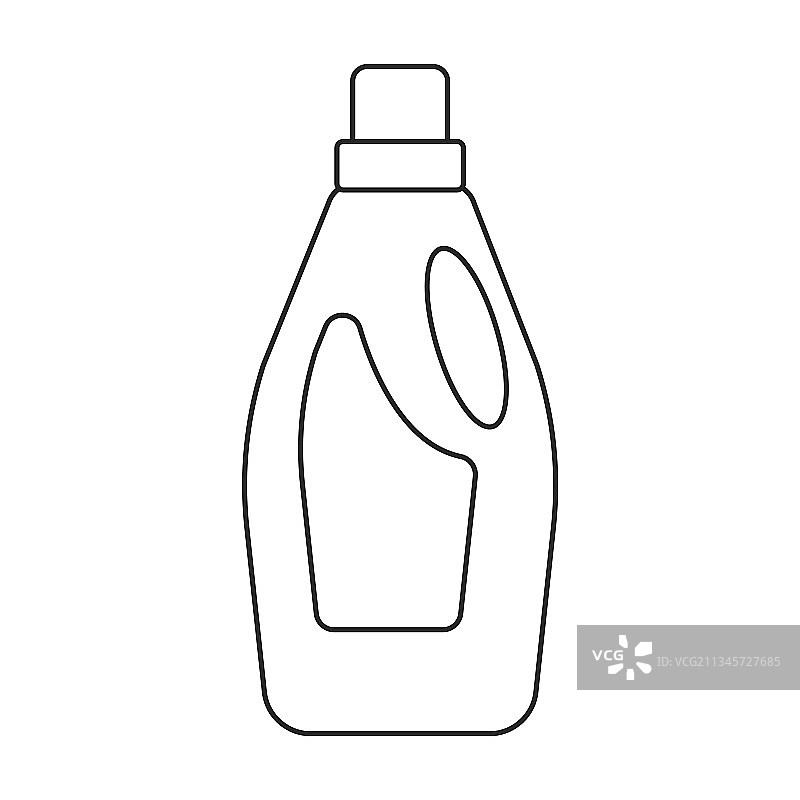 洗衣液轮廓图标图片素材