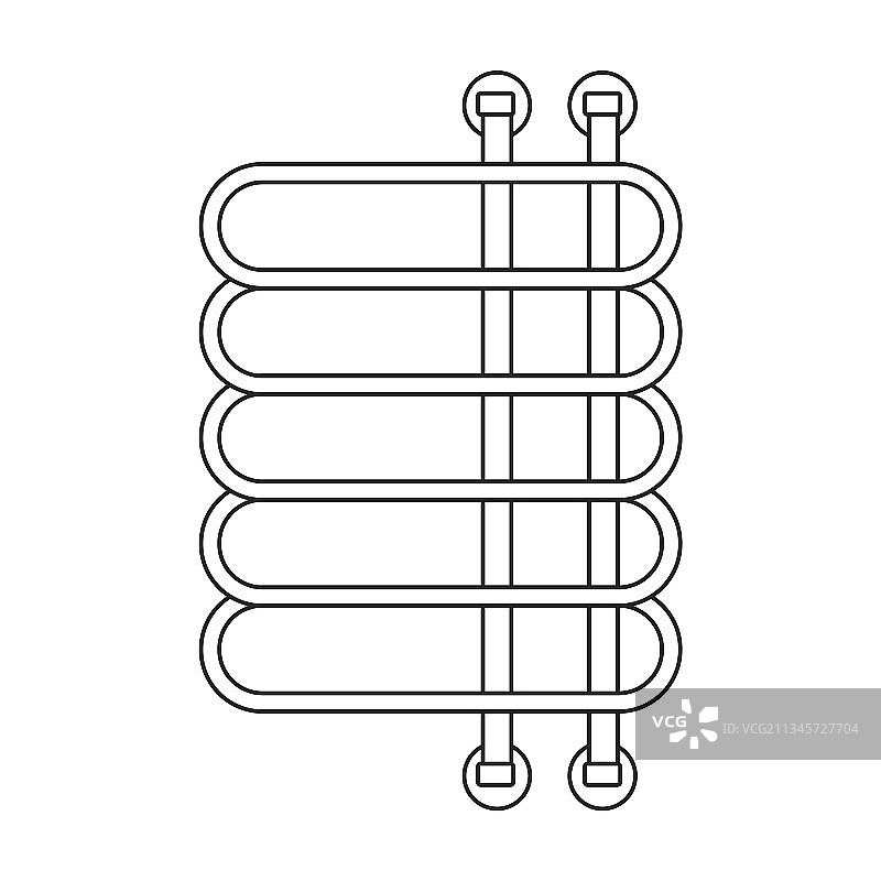 毛巾架轮廓图标图片素材