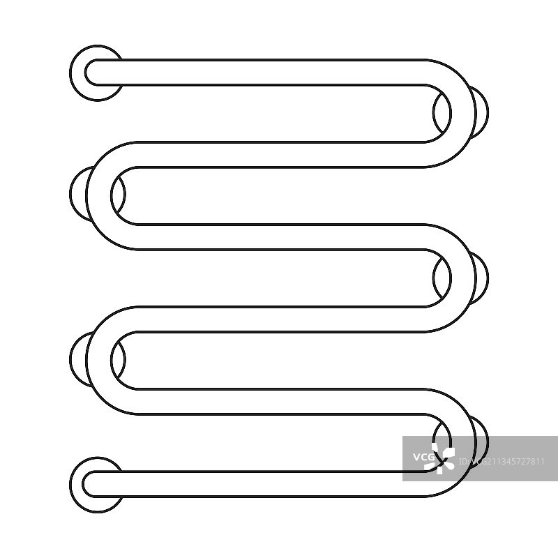 毛巾架轮廓图标图片素材