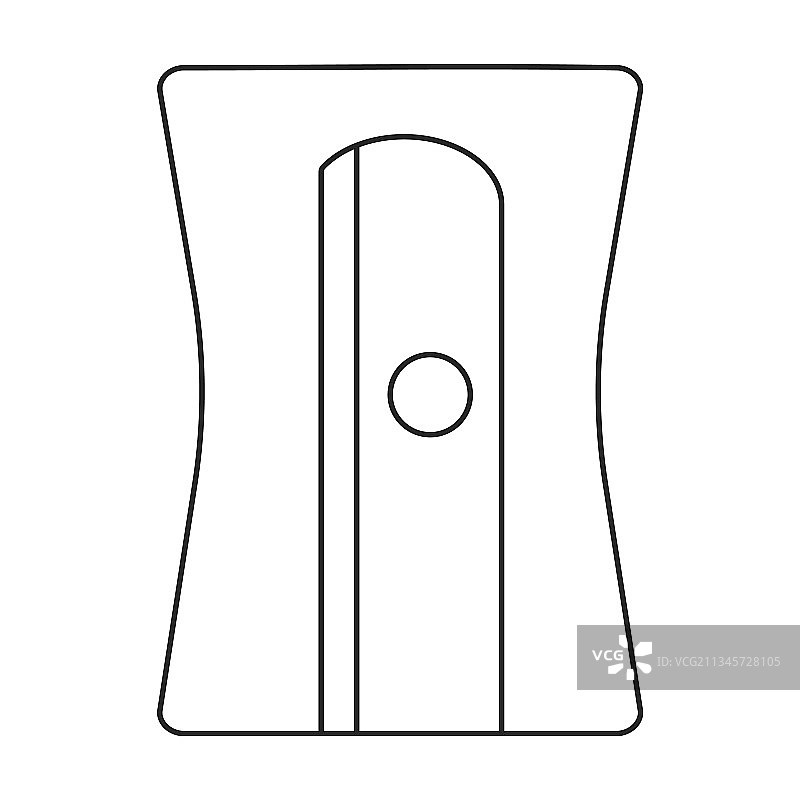 卷笔刀轮廓图标图片素材