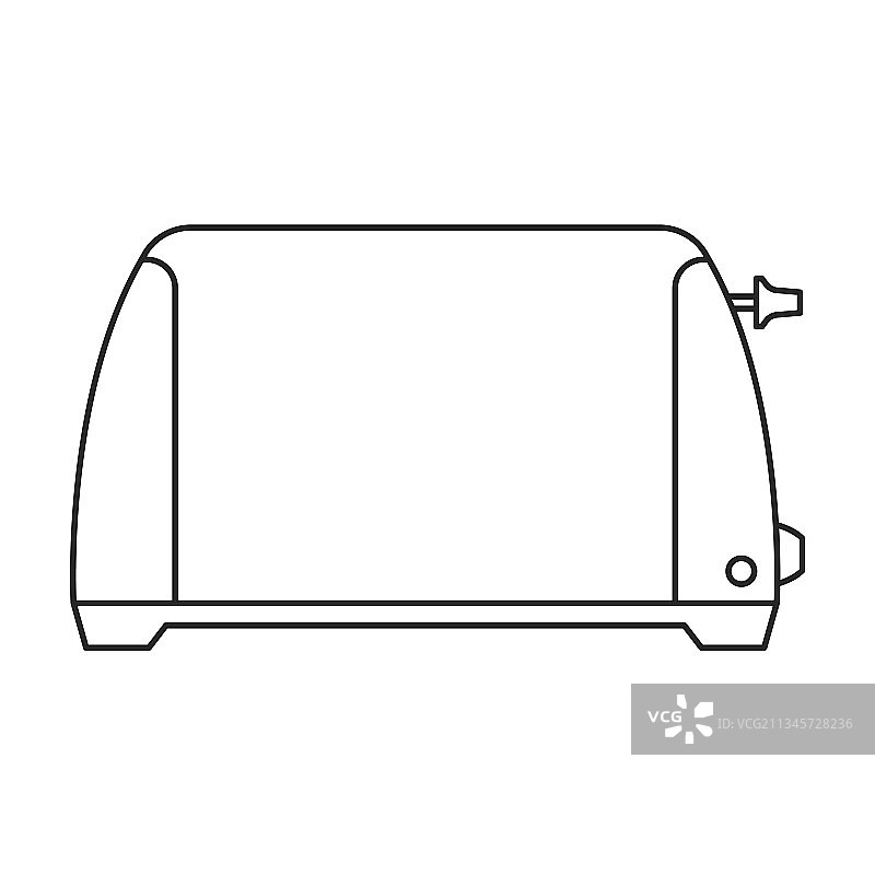 烤面包机轮廓图标图片素材