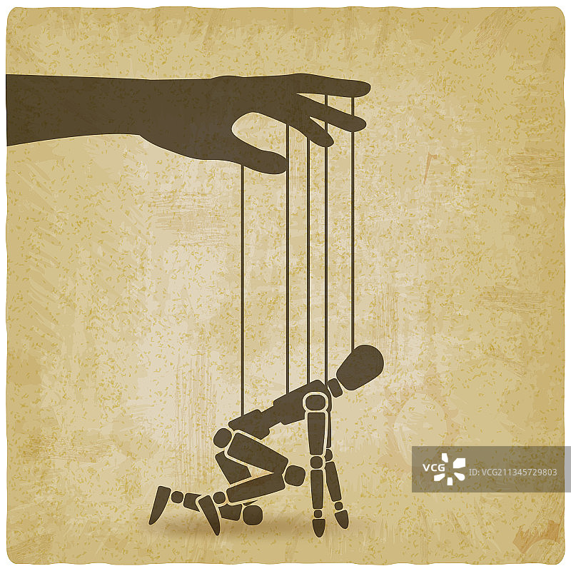 提线木偶低位姿态图片素材