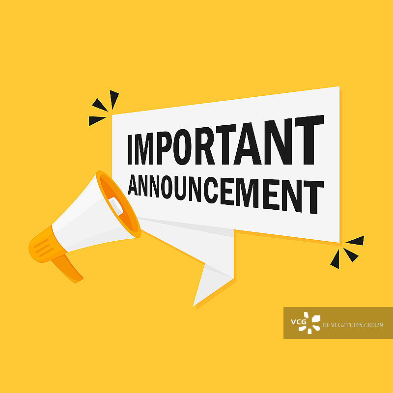 带有重要声明的扬声器图片素材