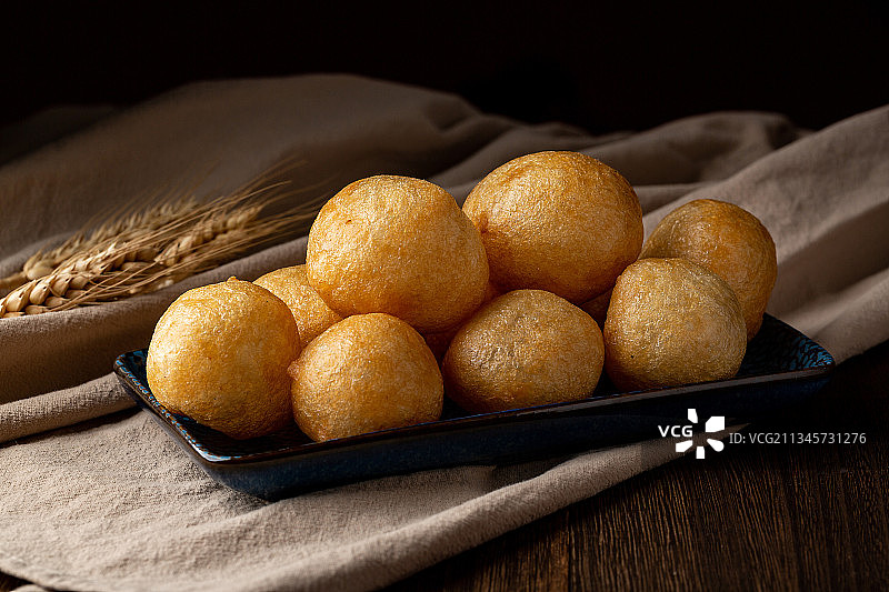 麻辣烫食材油面筋图片素材