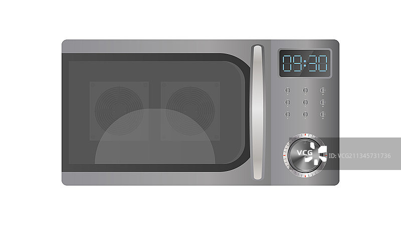 逼真风格的厨房微波炉图片素材