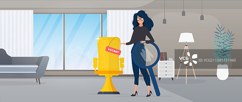 女孩在空地上展示金杯图片素材