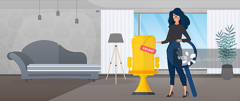 女孩在空地上展示金杯图片素材