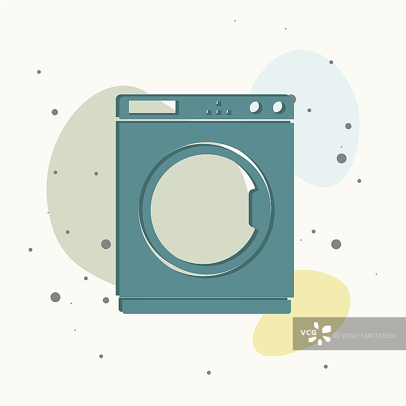家用洗衣机图标图片素材