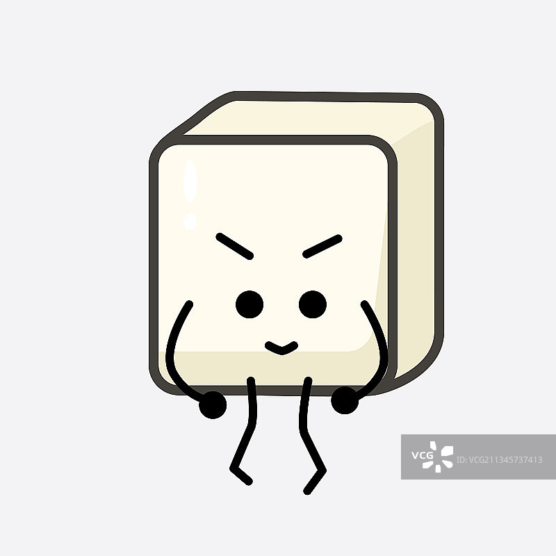 可爱的豆腐卡通形象图片素材