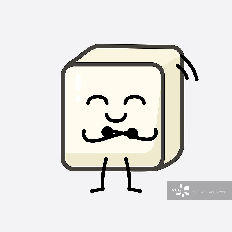 可爱的豆腐卡通形象图片素材