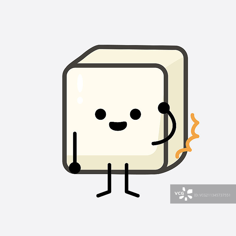 可爱的豆腐卡通形象图片素材
