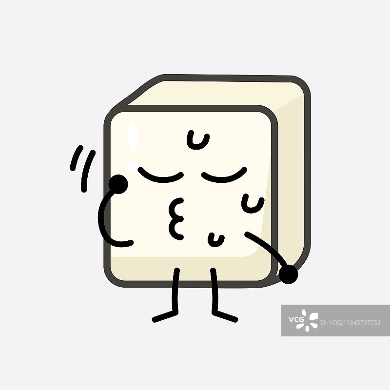 可爱的豆腐卡通形象图片素材