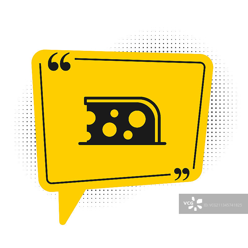 白色背景上的黑色奶酪图标图片素材