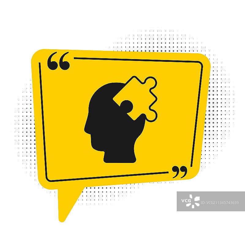 心理学问题黑色解决方案图标图片素材