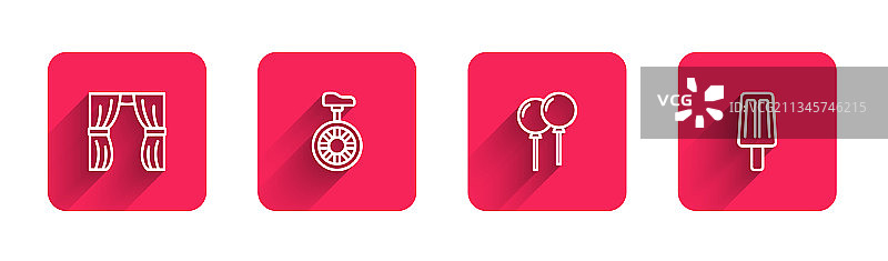 马戏团帷幕、独轮车图片素材