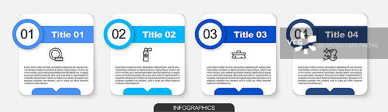 空气清新剂洗碗套装线条图片素材