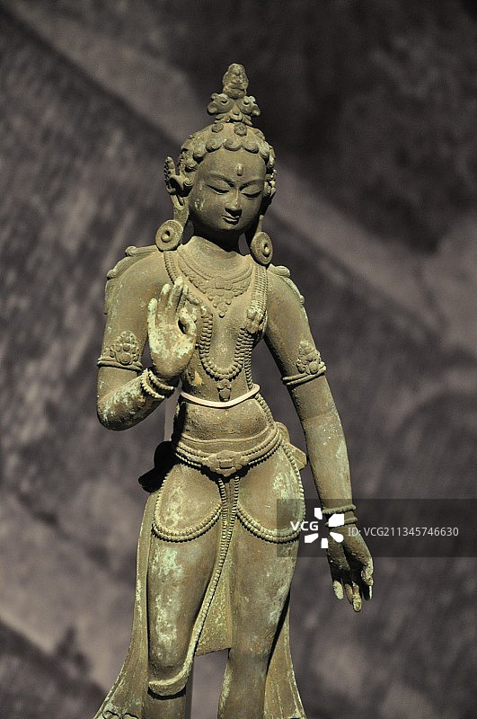成都博物馆 克什米尔佛像图片素材