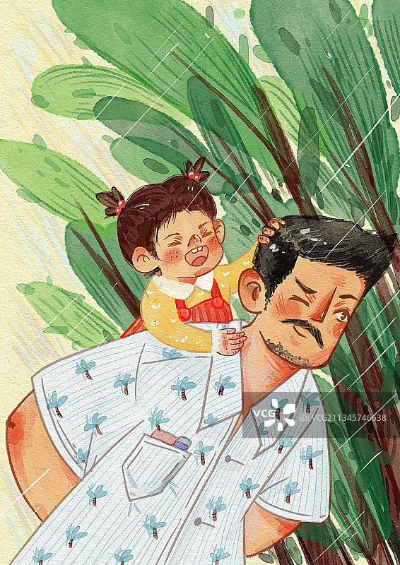 父亲节插画图片素材