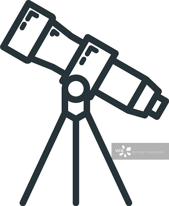 望远镜图标教育机构流程图片素材