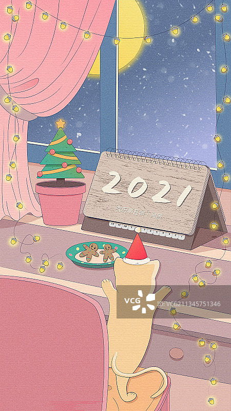 圣诞节的夜晚图片素材