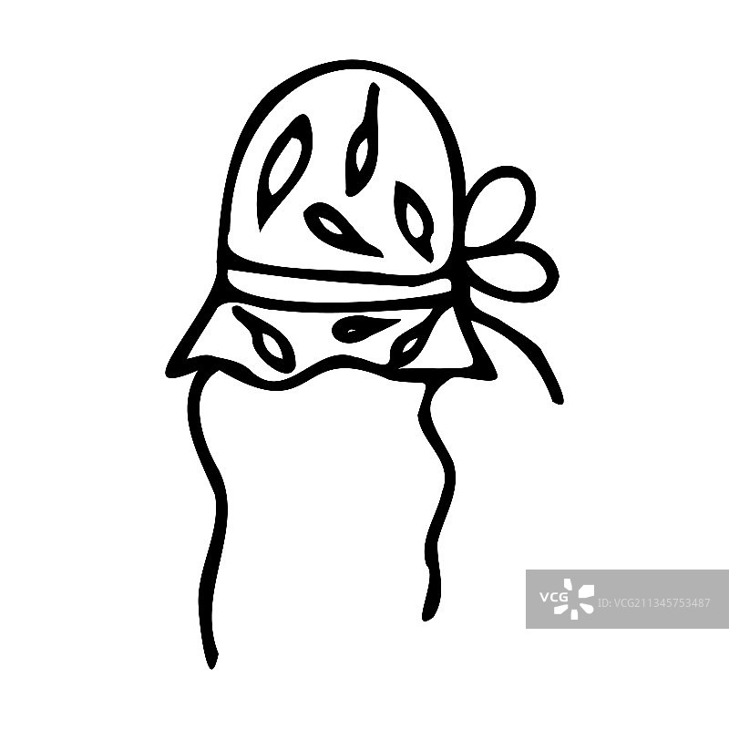 树叶背景下的婴儿巴拿马帽图标图片素材