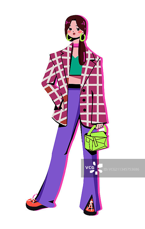 人物穿搭2图片素材