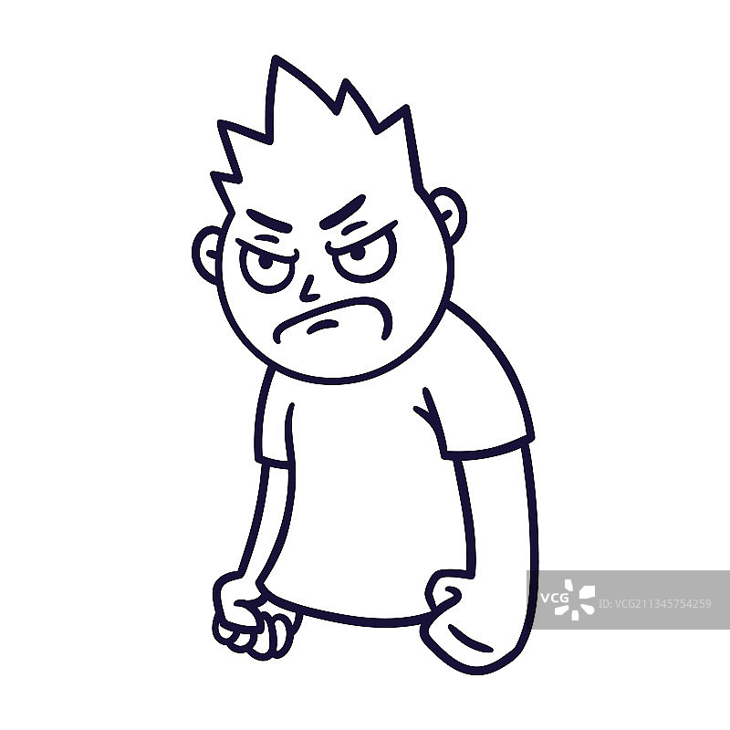 愤怒表情的男人头像图片素材