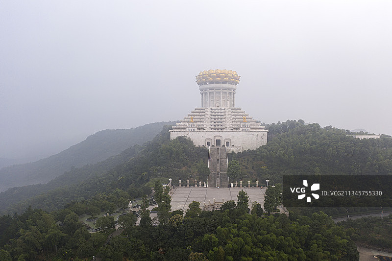 浙江绍兴大香林景区龙华寺兜率天宫图片素材