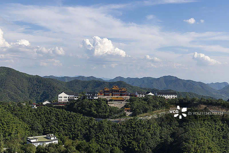 浙江绍兴大香林景区龙华寺兜率天宫图片素材