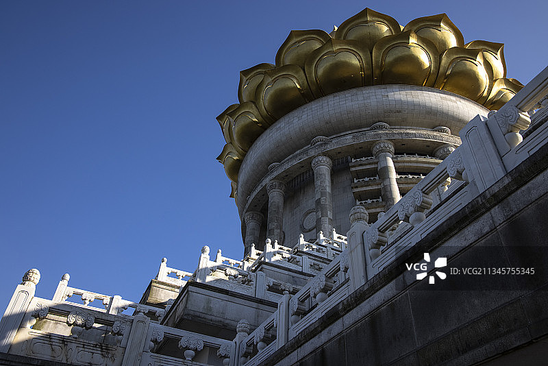 浙江绍兴大香林景区龙华寺兜率天宫图片素材