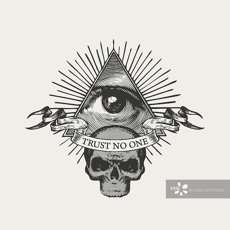 共济会全视之眼标志图标图片素材