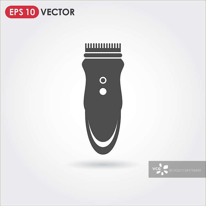 单一理发推子图标图片素材