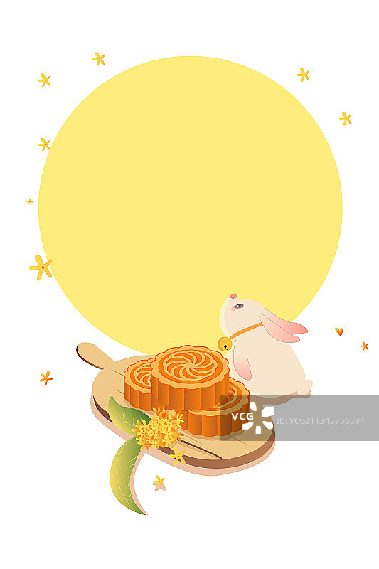 中秋矢量插画元素图片素材