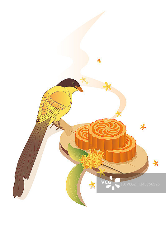 中秋矢量插画元素图片素材