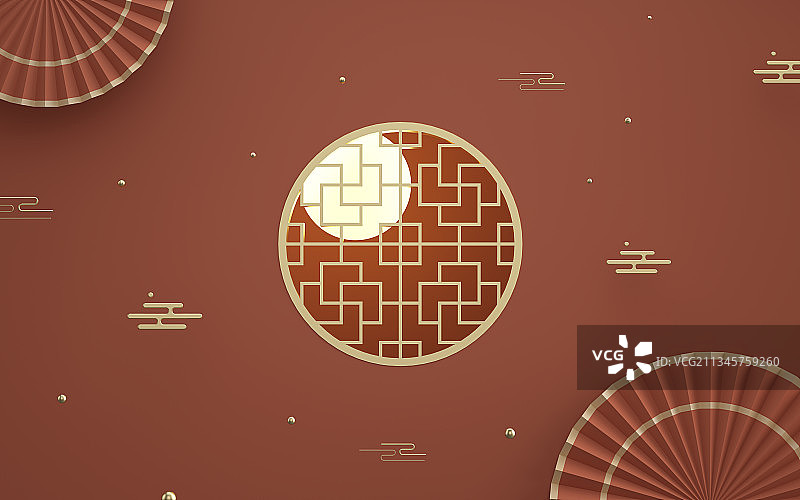 三维图形传统节日场景背景图片素材