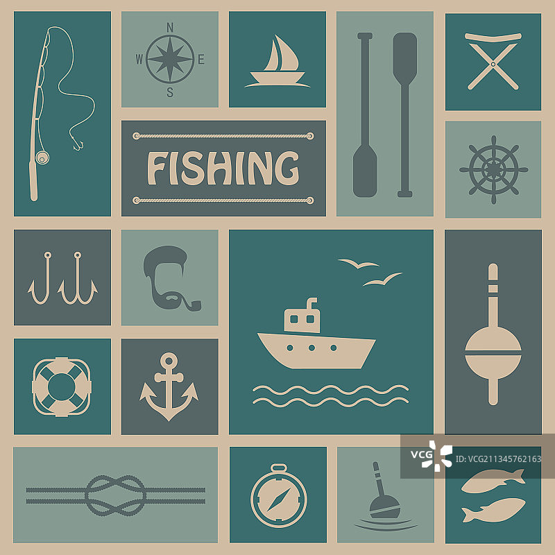 钓鱼图标图片素材