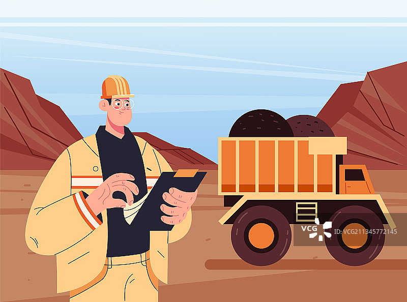 煤矿工程师人物图片素材