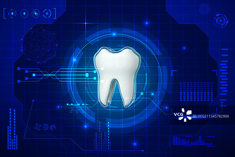 牙齿，科技，医疗，数据，分析图片素材