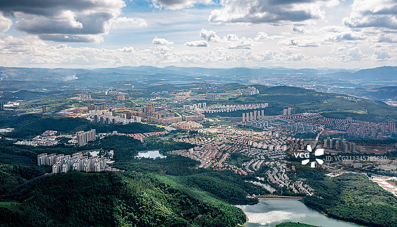 安宁市太平新城航拍图片素材