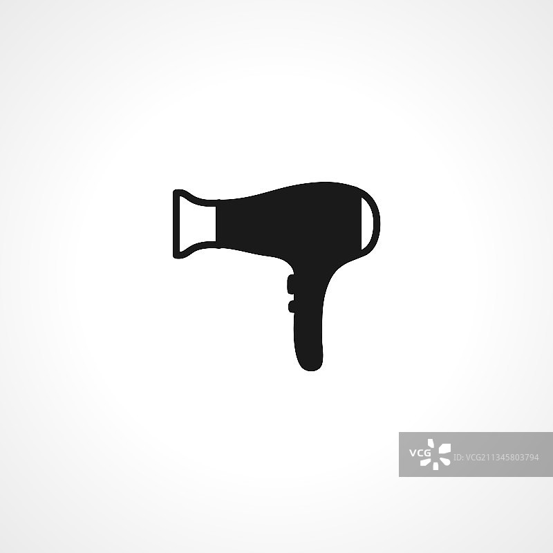 吹风机图标，简约风格图片素材