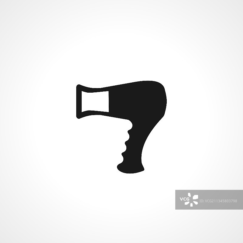 吹风机图标，简约风格图片素材