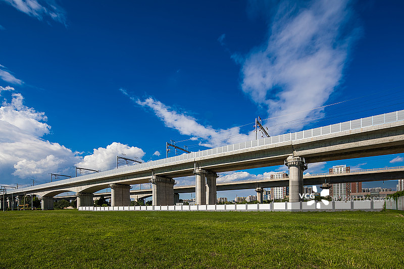 北京高铁高架桥图片素材
