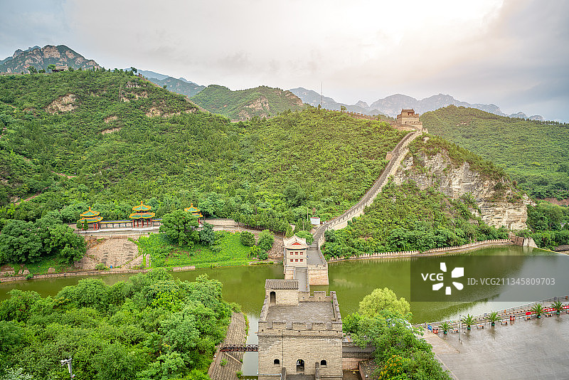 夏天居庸关长城自然风光图片素材