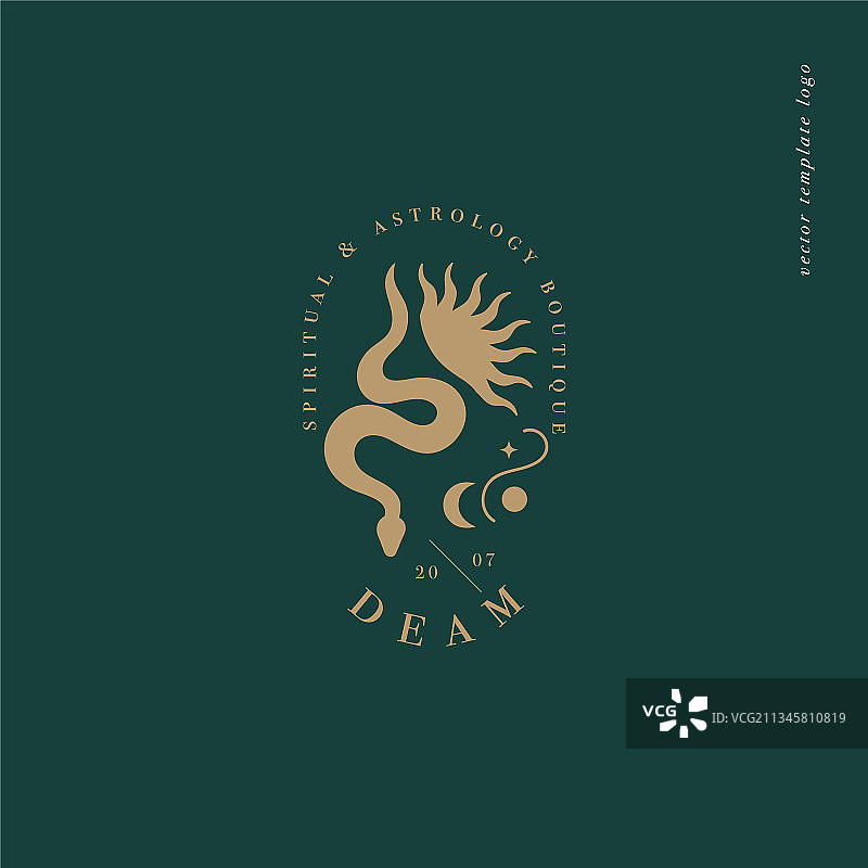 线性模板标志或徽章设计图片素材