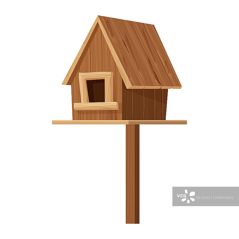 空巢装饰木制鸟舍图片素材