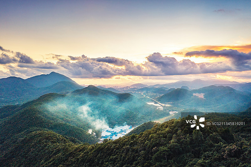 三亚市吉阳区司马岭黄昏图片素材