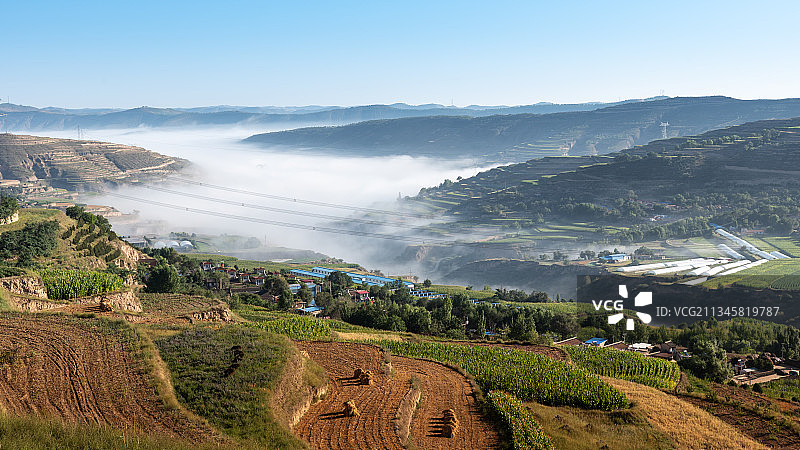 定西东山云海图片素材